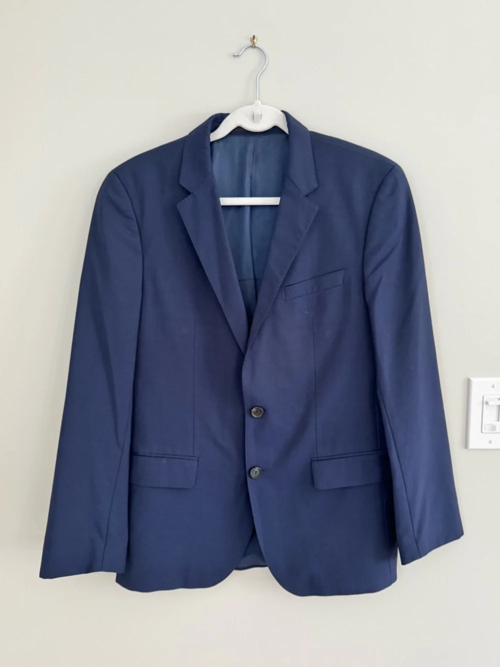 HUGO BOSS REDA Super 110 Italian Virgin Wool Suit Jacket Slim Fit Mens 38 R